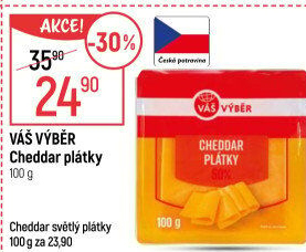 Sýr Cheddar Váš Výběr