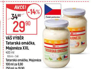 Tatarská omáčka Váš Výběr