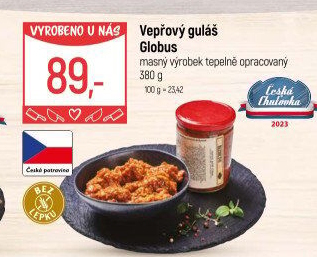 Vepřový guláš ve skle Globus