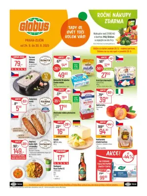 akční leták Globus 24.9.2025-30.9.2025