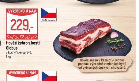 Hovězí žebro s kostí Globus