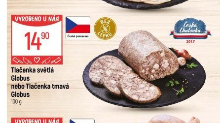 Tlačenka světlá Globus nebo Tlačenka tmavá Globus - Globus akcniletaky.com