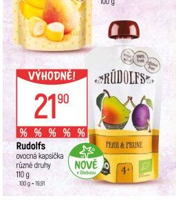 Rudolfs ovocná kapsička