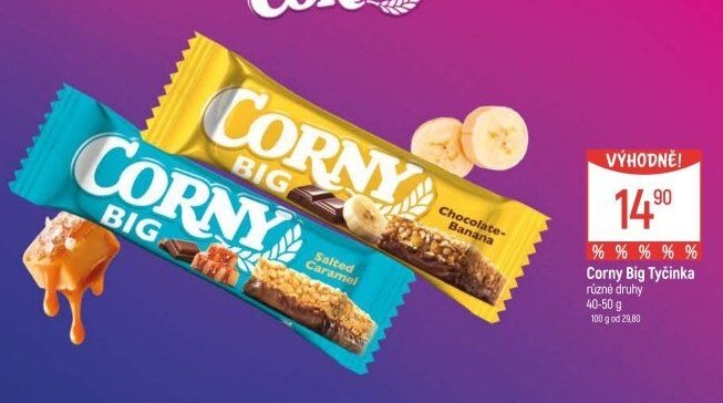Corny Big Tyčinka různé druhy 40-50 g