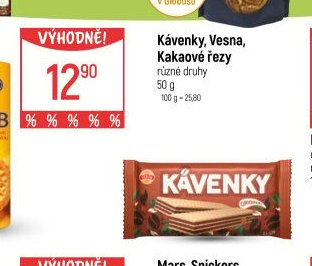 Kávenky, Vesna, Kakaové řezy