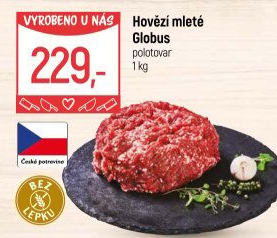 Hovězí mleté maso Globus