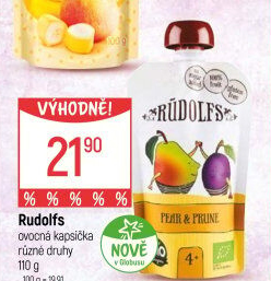 Kapsička ovocná bio Rudolfs