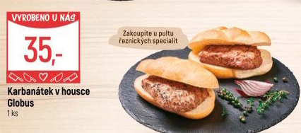 Karbanátek v housce Globus