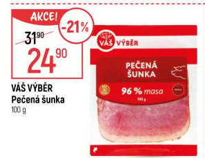 Pečená šunka nejvyšší jakosti Váš Výběr