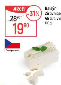 Sýr Balsýr Mlékárna Žirovnice