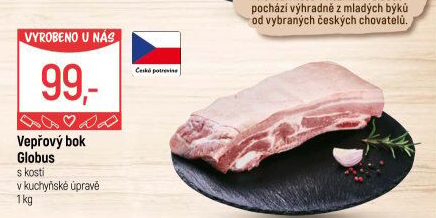 Vepřový bok s kostí Globus