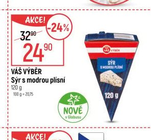 Váš výběr sýr s modrou plísní - Globus akcniletaky.com