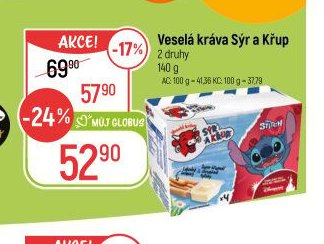 Veselá kráva Sýr a Křup - Globus akcniletaky.com