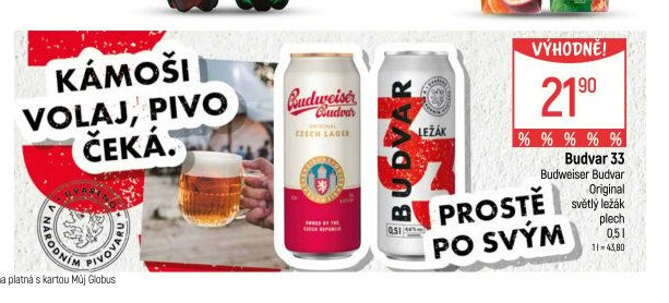 Budvar 33, Budweiser Budvar