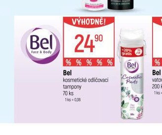 Bel kosmetické odličovací tampony