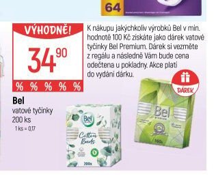 Bel vatové tyčinky
