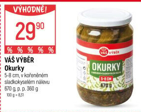 Okurky Váš Výběr