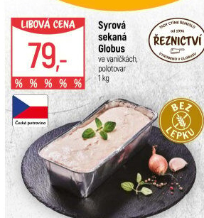 Sekaná syrová Globus