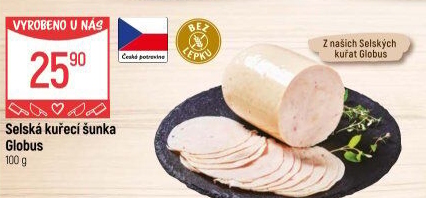 Selská kuřecí šunka Globus