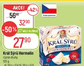 Sýr Hermelín Král sýrů
