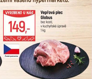 Vepřová plec bez kosti Globus