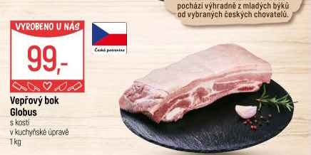 Vepřový bok s kostí Globus