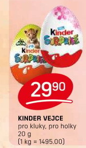 Čokoládové vajíčko s překvapením Kinder Surprise
