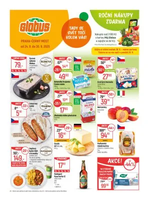 akční leták Globus 24.9.2025-30.9.2025