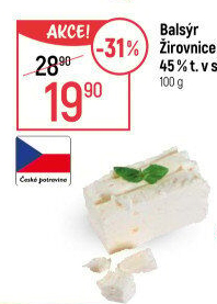 Sýr Balsýr Mlékárna Žirovnice