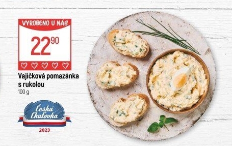 Vajíčková pomazánka s rukolou Globus