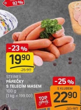 Steinex Párečky s telecím masem