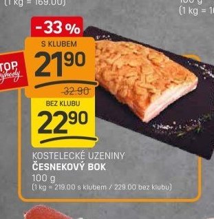 Kostelecké uzeniny Česnekový bok