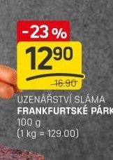 Uzenářství Sláma Frankfurtské párky