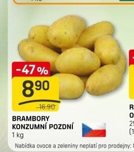BRAMBORY KONZUMNÍ POZDNÍ