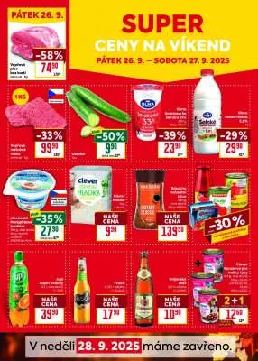 akční leták BILLA 24.9.2025-30.9.2025