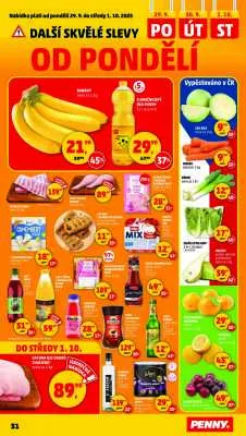 akční leták Penny Market 25.9.2025-1.10.2025