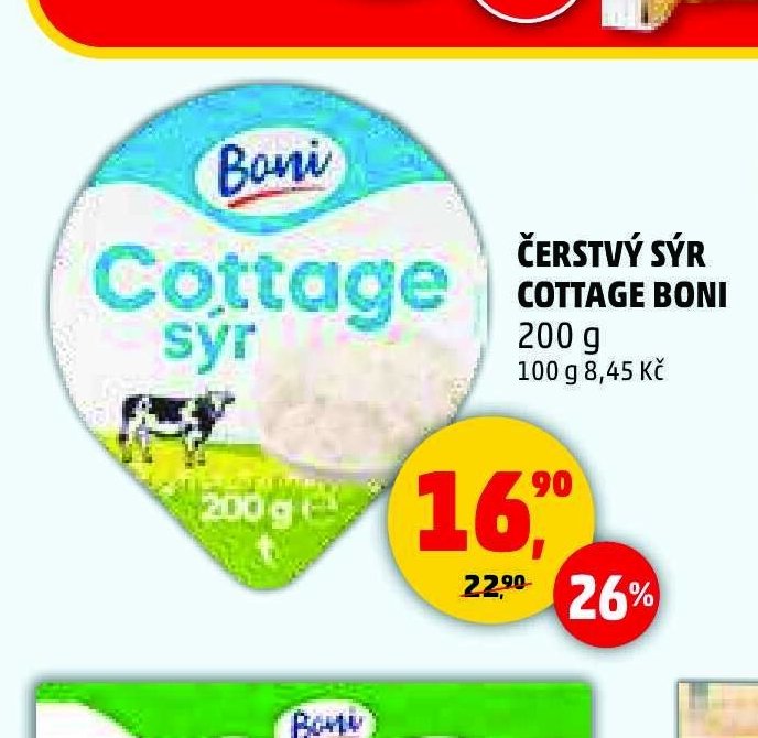 Čerstvý sýr Cottage Boni