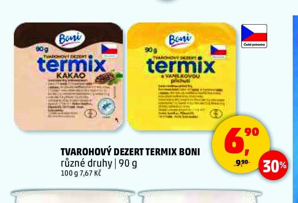 Tvarohový dezert Termix Boni