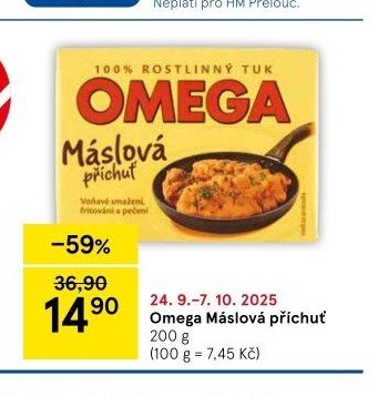 Omega Máslová příchuť - Tesco akcniletaky.com