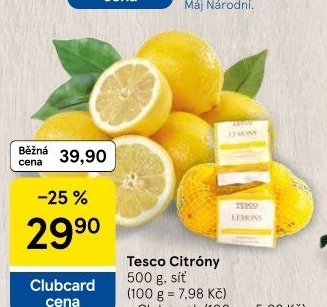 Citrony Tesco