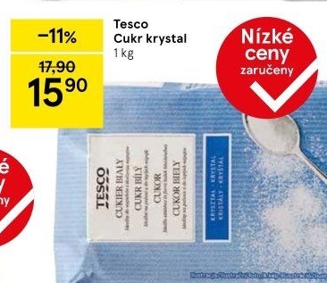 Cukr krystal Tesco