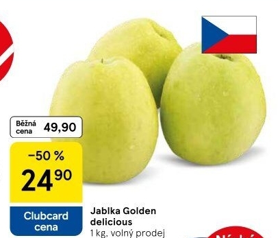 Jablka Golden Delicious