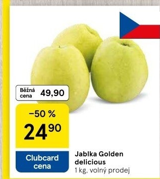 Jablka Golden Delicious