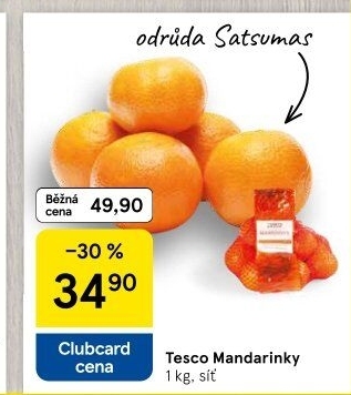 Mandarinky Tesco