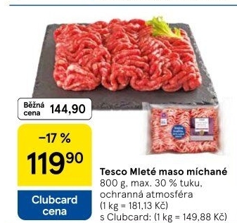 Mleté maso mix Tesco