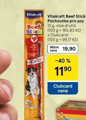 Pamlsky pro psy Beef Stick Vitakraft