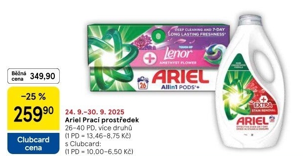 Prací prostředky Ariel