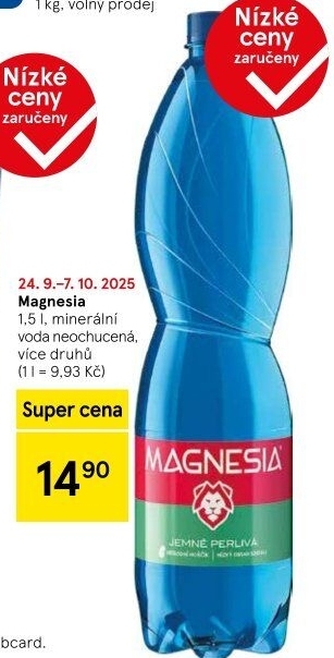 Přírodní voda Magnesia