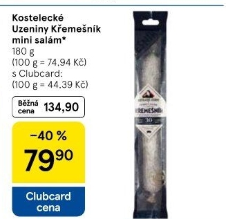 Salám Křemešník kostelecký Kostelecké uzeniny