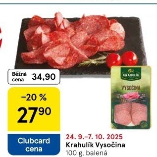 Salám Vysočina Krahulík